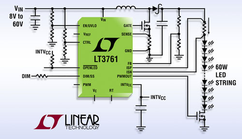 Ƴ߂(ni) PWM l(f) 60V LED 