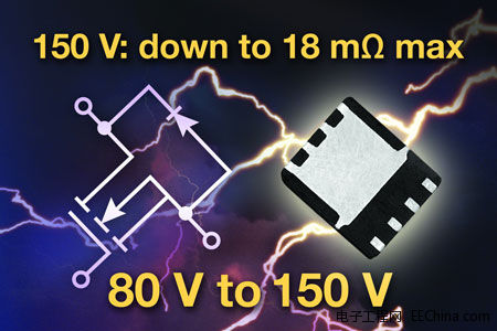 Vishay 150 V NϵTrenchFETMOSFETDC/DCṩ18mΩͨ