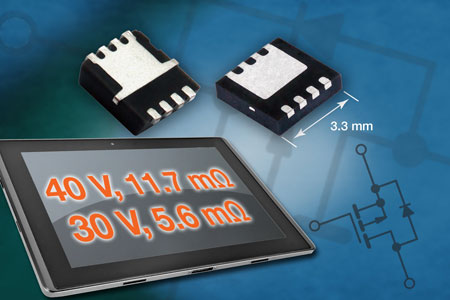 VishayƳPowerPAKb¿-40V-30V MOSFETUGen III PϵaƷ