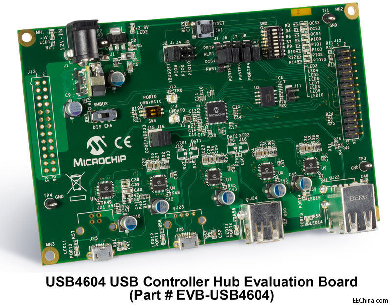 MicrochipƳȫ܇4˿USB84604 ICFlexConnectg