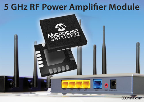 MicrochipƳ802.11ac Wi-Fi˜ʵ5GHzģKUչWLAN(yng)