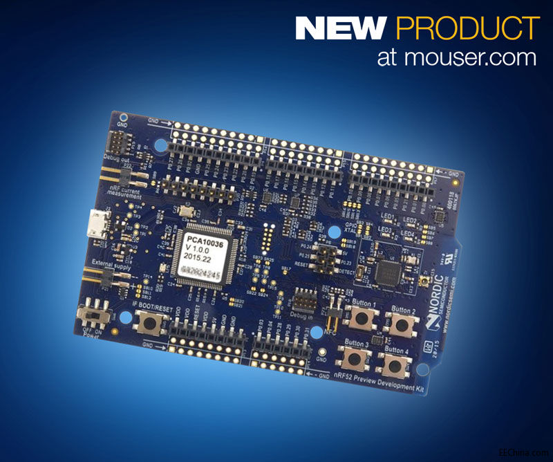 Mouser ؛Nordic nRF52 Bluetooth/ANT/2.4GHz_l׼