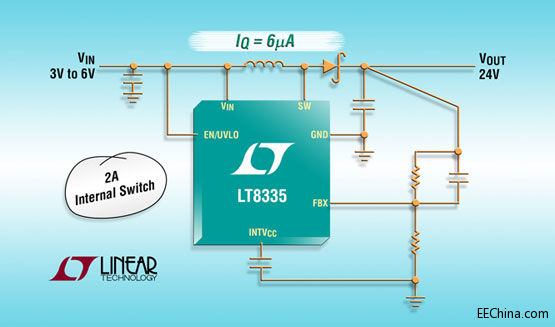 Ƴ6µAoB(ti)2A2MHz28V/SEPIC/ؓ(f)ݔDC/DCD(zhun)Q