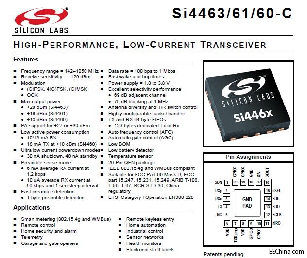 õ@wlоƬ᣿̖SI4463-C2A-GMR