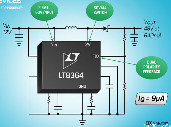 ADIƳ2MHz  / SEPIC / ؓݔDQ 4A60V Դ_P 9A IQ