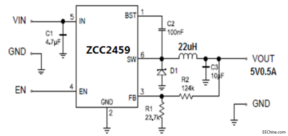 MP2459  ZCC245960V,0.5AԴ