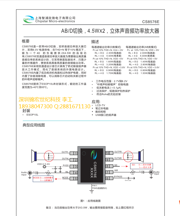 CS8576Ep4.5WwAB/DГQICƷg֧