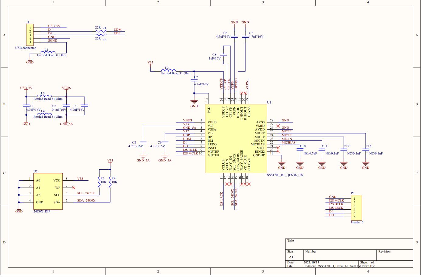 USB TO IIS IN/OUTOӋ·|SSS1700·D|IIS·OӋ