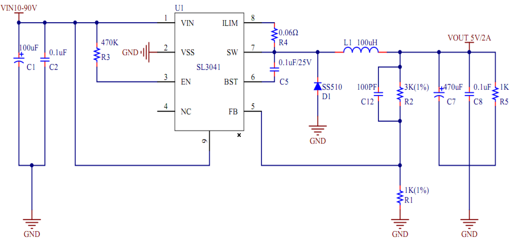 100V͉оƬ ƿ܇x/λ/ذ/܇ԴIC SL3041