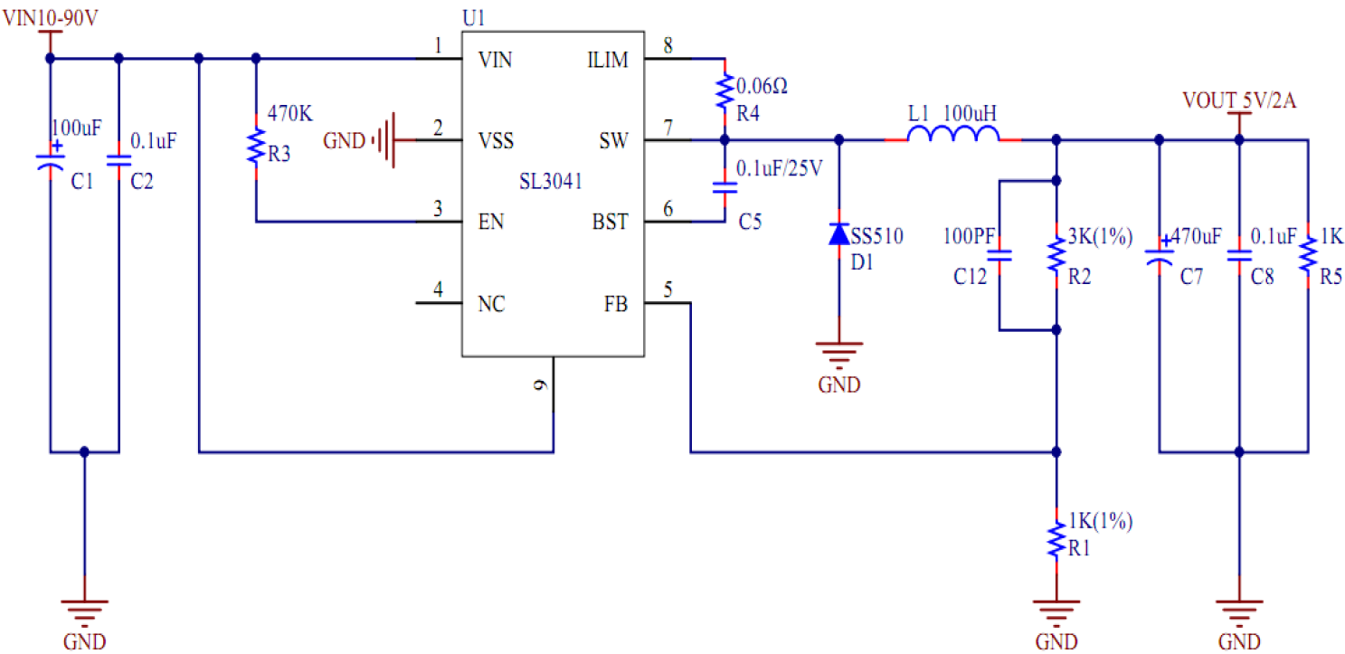 SL3041lm500710V-100VݔADJ 3AоƬ