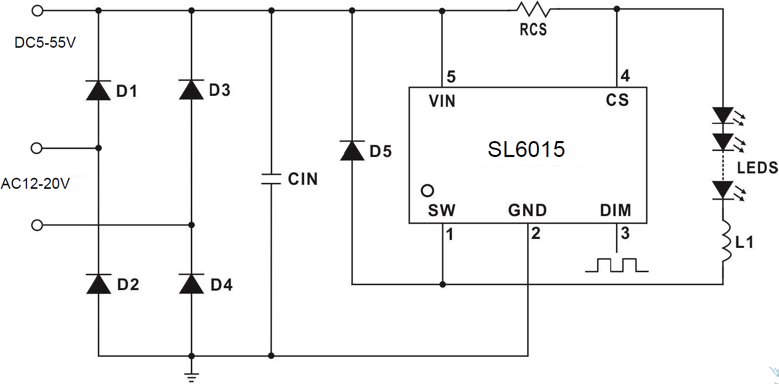 MR16 IC-SL6015  PAM2861