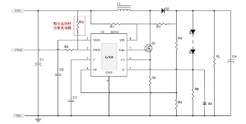 3.7V 12V 24V 7.4V12V 24V оƬPWM{ zӰ-H6911