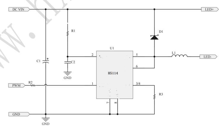 LEDܻk{ICоƬolWH5114