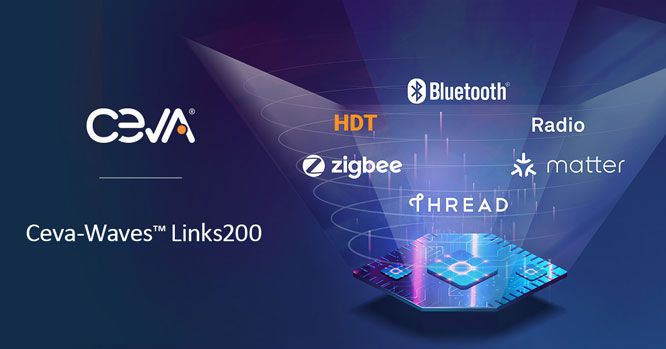 Ceva Ƴһ{ߔ(sh)(j) IEEE 802.15.4 ܵͻԶf(xi)hoBƽ_ IPa(chn)ƷCeva-Waves Links200
