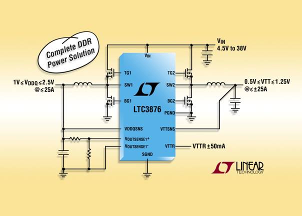 LinearƳЧpݔͬDC/DC LTC3876