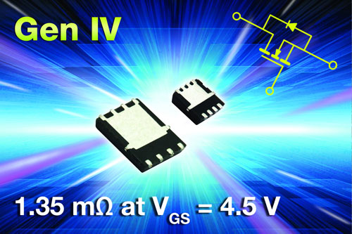 10/4.5V(do)ͨ1.0/1.35mΩTrenchFET MOSFETVishay