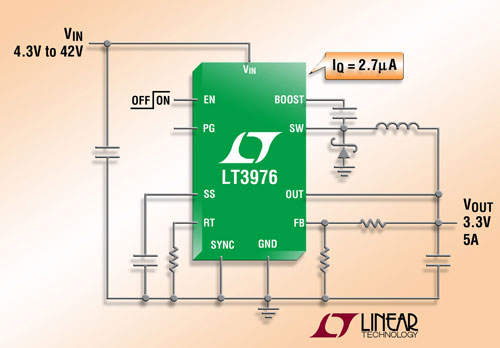 H 2.7A oB(ti)42V  DC/DC D(zhun)QLT3975أ