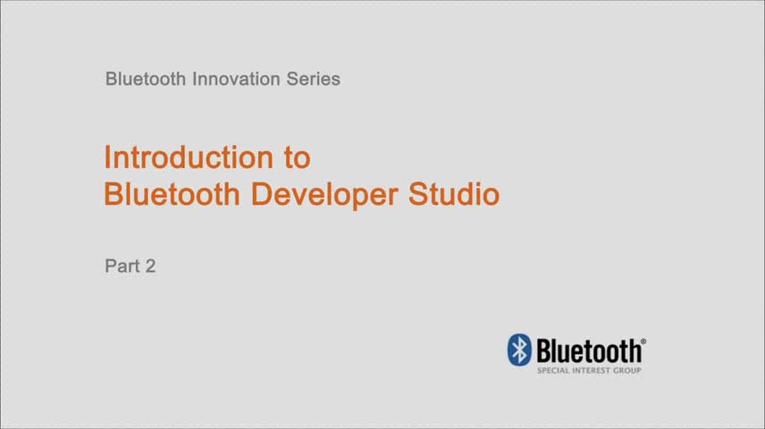 Bluetooth Developer Studioʹҕl2ҕl